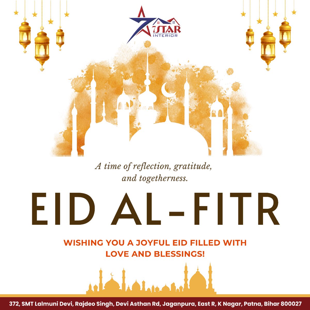 7starinterior's tweet image. ✨ Eid Mubarak! May Allah bless you with good health, success, and endless happiness. Enjoy this beautiful celebration with your loved ones!🕌🌙

#Eid #allah #allahmercy #Allahblessings #EidUlFitr #AllahForgives #allahlight #allahstrength #eidmubarak #IslamicFaith #happyeid
