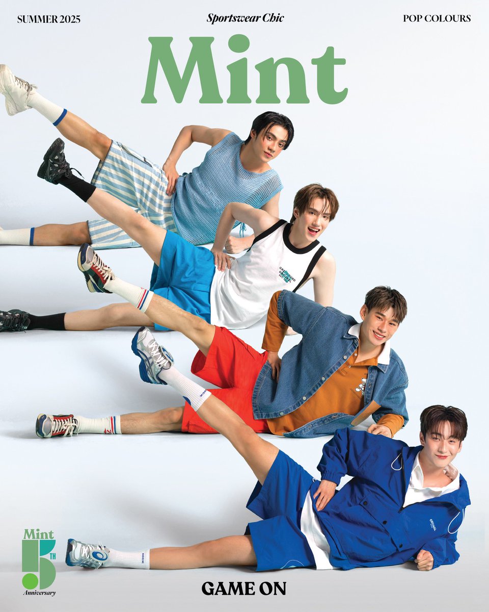 พร้อมยิ่งกว่า! วอร์มอัพก่อนเปิดศึกกีฬาสี OLYMPOP สุดยิ่งใหญ่ #MintVol27 ฉบับใหม่ล่าสุด แท็กทีม 4 หนุ่มตัวแทน T-POP ‘ATLAS จูเนียร์-แทด’ และ ’BUS ภูธัชชัย-ภีมวสุ’ มากระชับมิตรเฉพาะกิจในแฟชั่นเซ็ตสไตล์สปอร์ตตี้สุดคูล