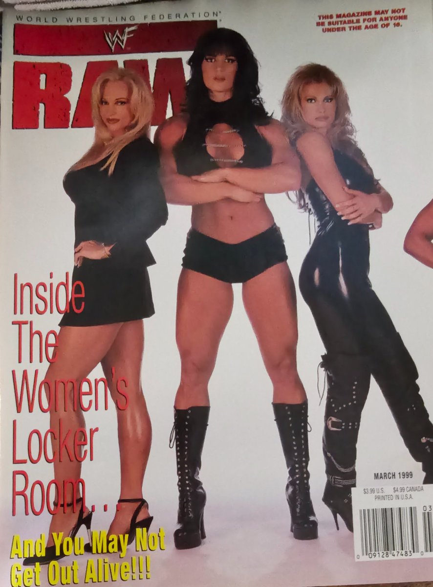 Sharing a WWF memory: 1999 March WWF Magazine Cover: with me / Chyna and Sable