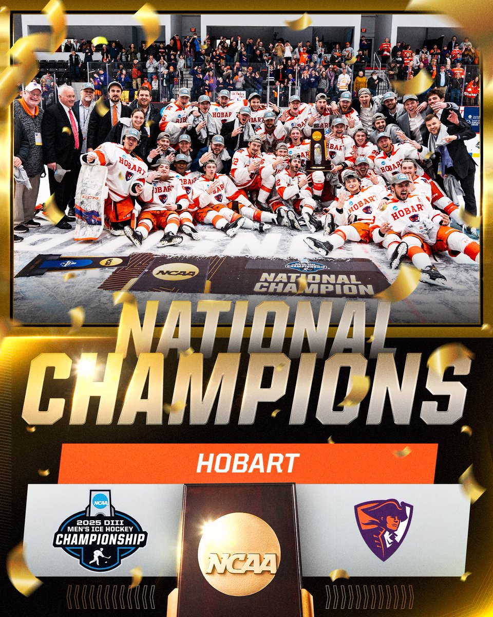 NCAA Division III (@ncaadiii) on Twitter photo WINNER, WINNER, WINNER
<a href="/HWSAthletics/">HWS Athletics</a> wins the DIII Men’s Ice Hockey Championship for the third year in a row! 🏆
#WhyD3 | #D3hky WINNER, WINNER, WINNER
<a href="/HWSAthletics/">HWS Athletics</a> wins the DIII Men’s Ice Hockey Championship for the third year in a row! 🏆
#WhyD3 | #D3hky