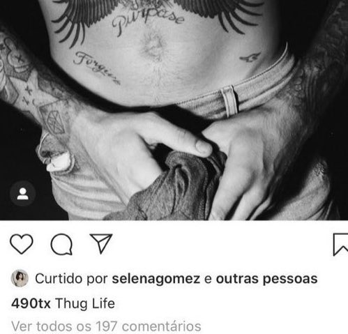 menos de 1 mês dps do casamento do justin a selena lançou uma música pra ele, 6 meses dps do casamento ela curtiu foto de fã page dele no ig, 5 anos dps do casamento ela comentou sobre o relacionamento deles no tiktok 

a sensação que tenho é q desde que ele casou ela tá pirando