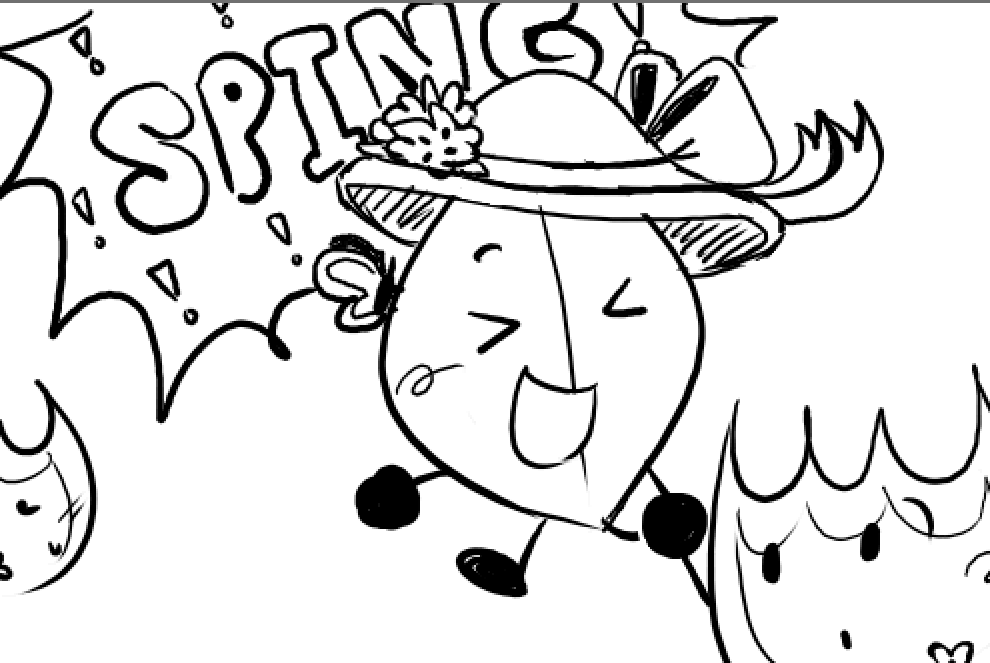 OuOSnail's tweet image. this is literally so embarrassing i was trying to draw fireafy and I misspelled SPRING. SPING. tf she so happy for, is she stupid???????? happy spring I deleted this drawing from shame #bfb #bfdia