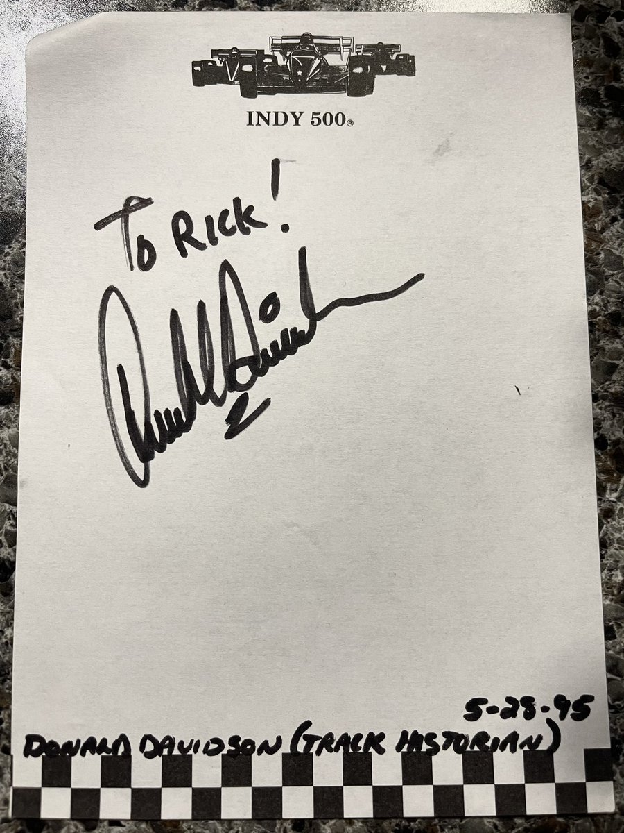 The Retro Rebel (@_retro_rebel_) on Twitter photo Dad cleaned at grandma’s, found 30yr old autographs (1995). #JamesGarner #RockfordFiles invited my 12yr old dad into the hospitality tent after the race. #TomBinford, OG voice of the #Indy500. #DuaneSweeney flag man from ‘80-96 & track historian #DonaldDavidson! <a href="/MavrocksGirl/">Gigi & James Garner</a> Dad cleaned at grandma’s, found 30yr old autographs (1995). #JamesGarner #RockfordFiles invited my 12yr old dad into the hospitality tent after the race. #TomBinford, OG voice of the #Indy500. #DuaneSweeney flag man from ‘80-96 & track historian #DonaldDavidson! <a href="/MavrocksGirl/">Gigi & James Garner</a>