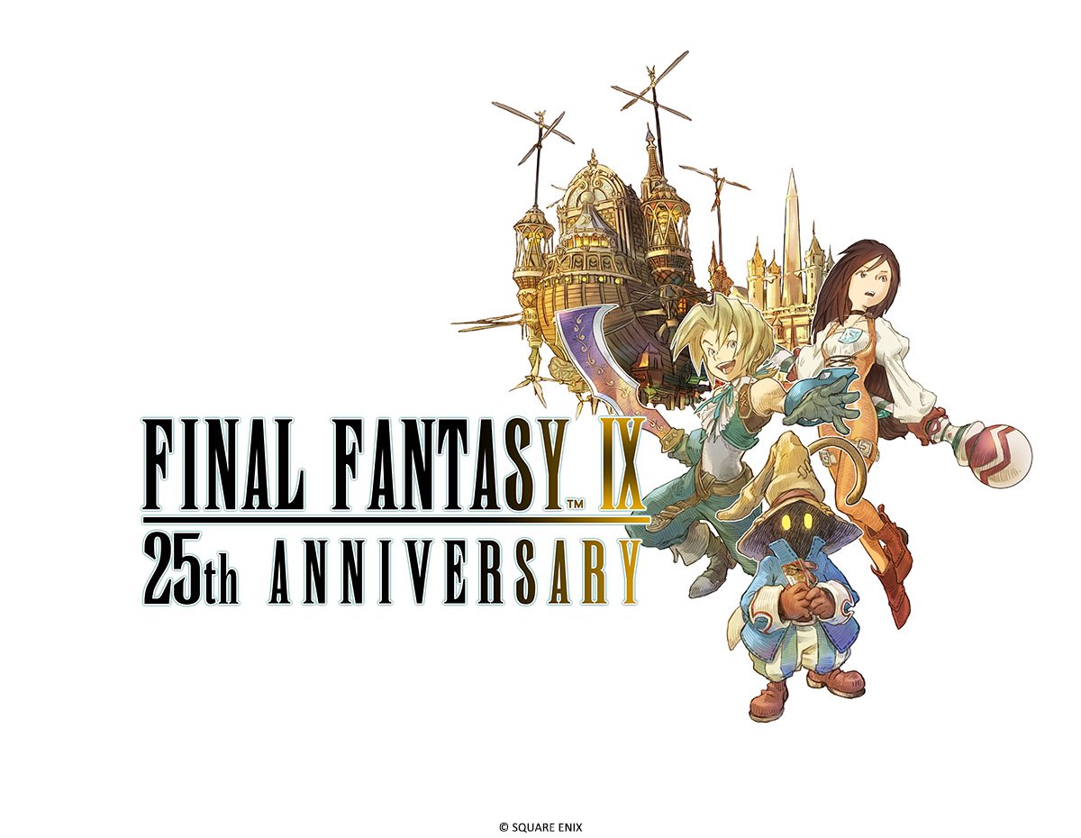 Genki_JPN's tweet image. Final Fantasy IX 25th anniversary logo art! 🔥 #FF9