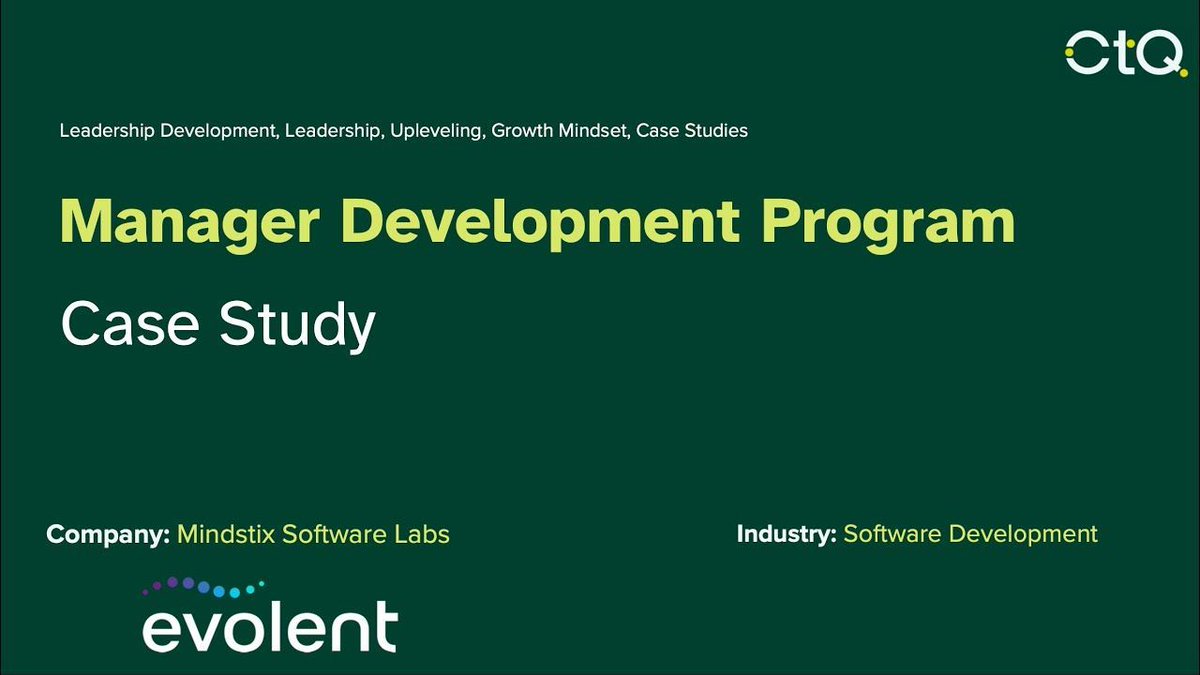 choosetothinq's tweet image. This is how #EvolentHealth, serving 40 million unique clients, transformed their front-line #managerdevelopment through an innovative blend of synchronous and asynchronous learning. 
youtu.be/wK6hNZ3TFFE

#leadership #HealthcareLeadership #ManagementDevelopment #Healthcare