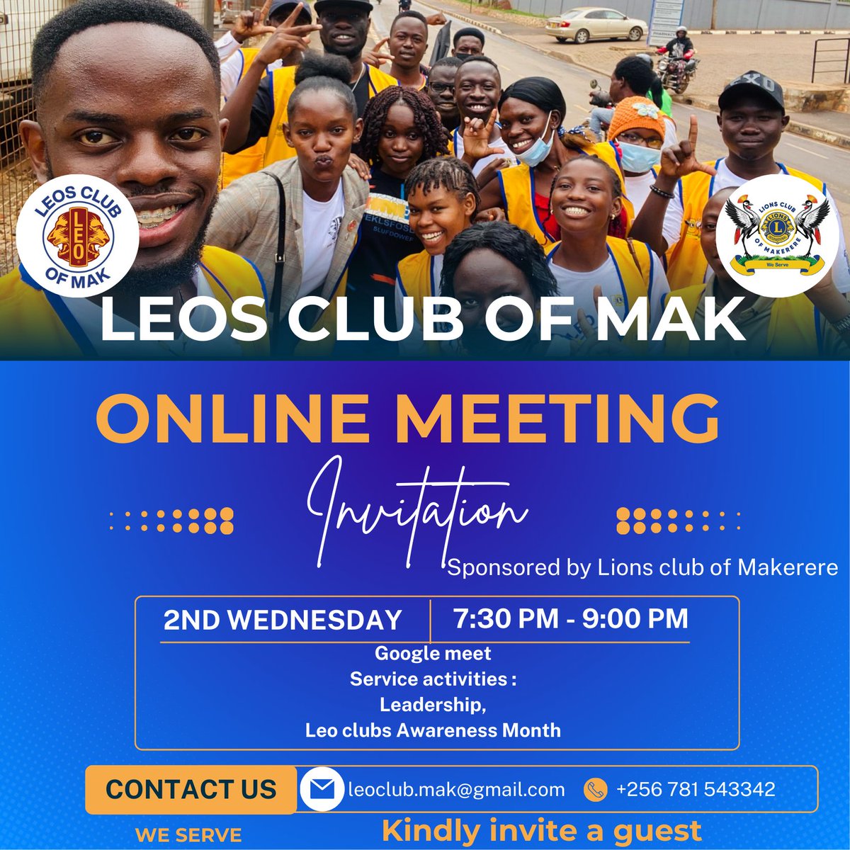 Online Meeting invite. See you there