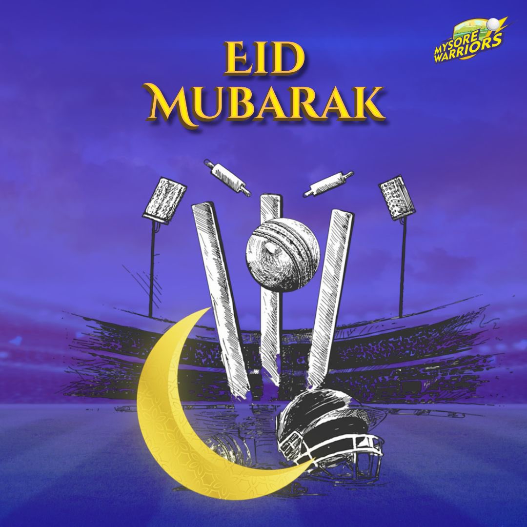 Eid Mubarak! 🌙✨
May your heart and home be filled with warmth and joy this Eid. Wishing you and your family a blessed day. 

#MysoreWarriors #EidMubarak