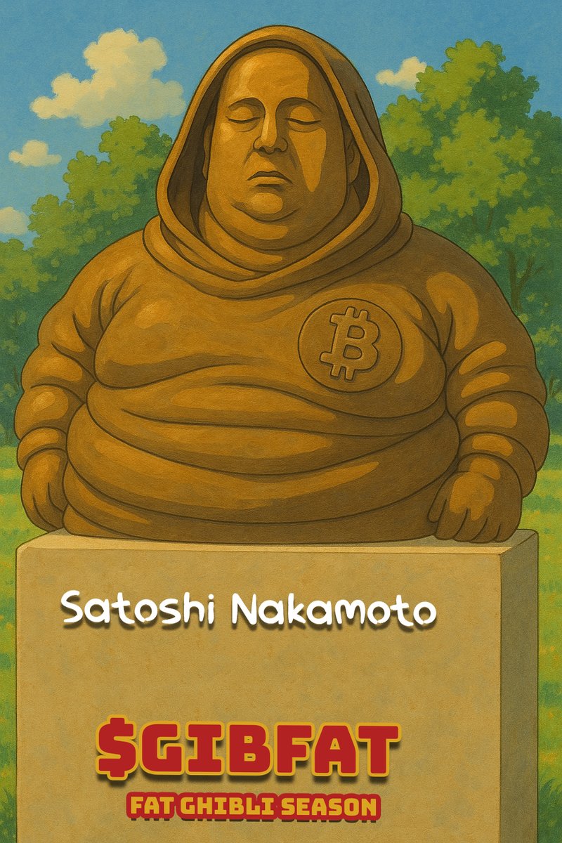 FatGhibliSeason's tweet photo. @solwestmeme @okx $GIBFAT TEK has arrived! Thank you for being a holder. As requested...
CA
2qJQgMjRL9sA8zbhz6GBkB5HTucwXHweo7MEv5Akpump
FAT GHIBLI SEASON IS HERE!!!
$ghibli #ghibli #gibfat #fatmeme #fatseason #satoshi #crypto #memecoins #fattek https://t.co/kOsnOtBmxP