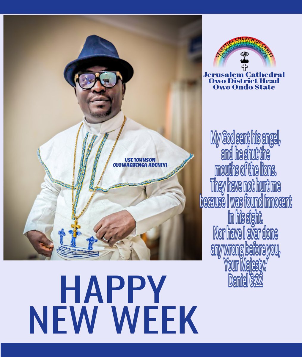 Woli_Johnson's tweet image. As to go out this week, your challenges will die a natural death and you will celebrate supernatural favour from God in Jesus mighty name. Amen!

Do have a blissful royal week. Amen!
@7halleluyahcele @Celestamusetv @celeheritage #happyday #NewWeek #favor