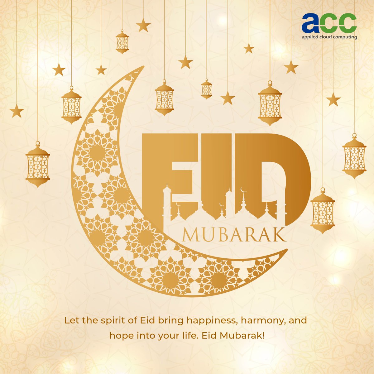 applied_cloud's tweet image. Eid Mubarak from ACC! May this special day bring you peace, happiness, and the courage to enter a future filled with success and prosperity.
#EidMubarak #happyeid #eid #acc #ramadanmubarak #appliedcloudcomputing