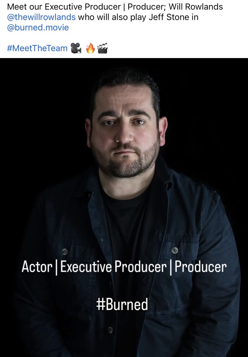 willrowactor's tweet image. One of my ongoing projects… #Burned
burnedmovie.com #Actor #Producer #ExecutiveProducer 🎥 🔥🎬