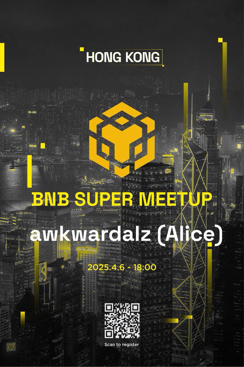 謝謝 <a href="/chochou33/">Chou 周周周周周周ㄓㄡㄓㄡ 🔶BNB</a> <a href="/BNBCHAINZH/">BNB Chain 華語</a> 的邀請！
期待 6/4 於香港跟大家見面交流，了解BNB的生態！