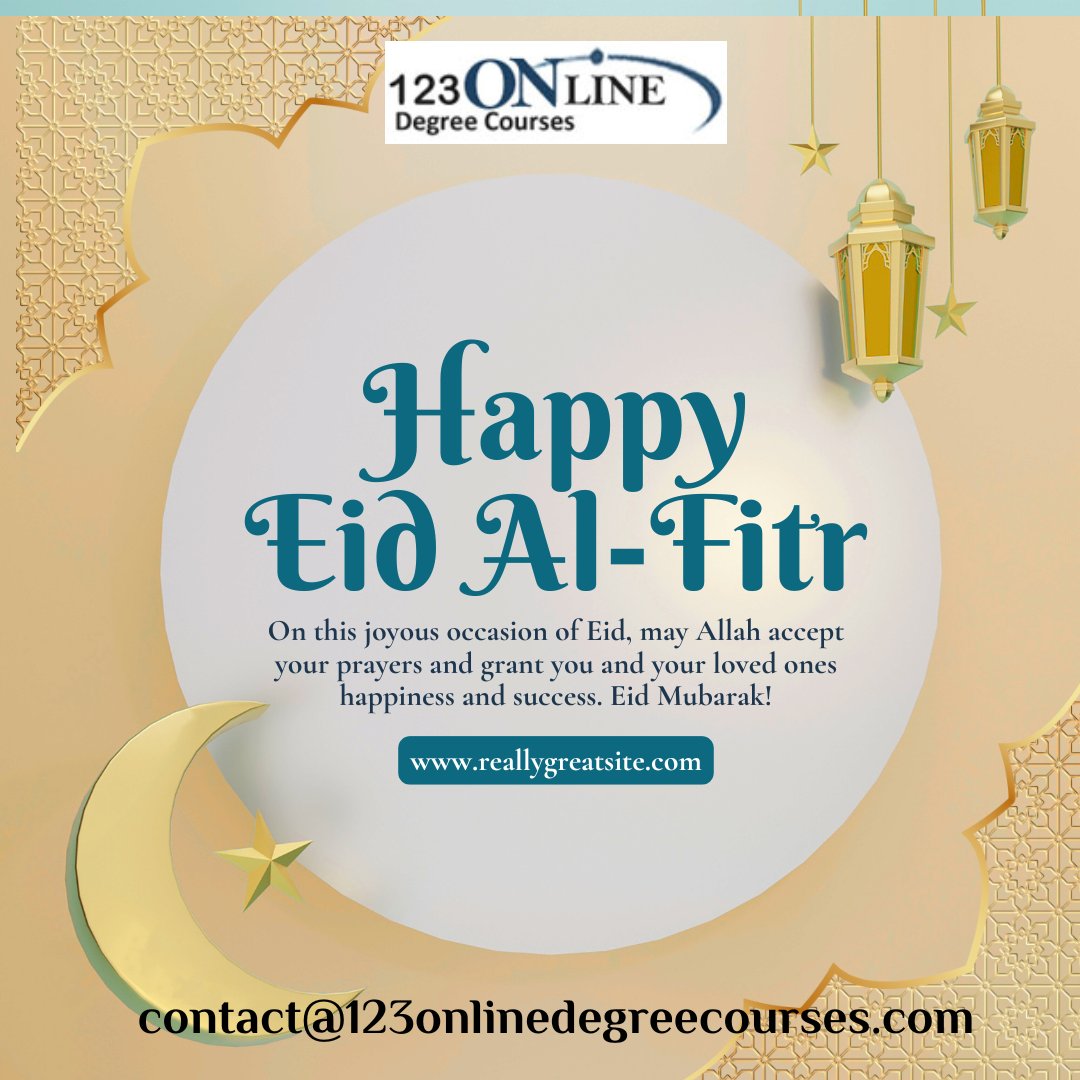123_odc's tweet photo. Celebrating the spirit of Eid – love, peace, and togetherness!
#123onlinedegreecourses #onlineeducation #education
#EidMubarak #EidUlFitr #Eid2025 #EidCelebration #EidVibes #EidJoy https://t.co/PAxsPr6CxG