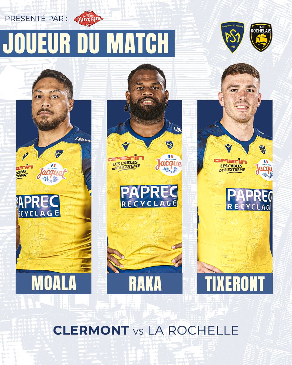 Votez pour le Joueur du Match #ASMSR by les <a href="/VolaillesAuv/">Volailles Fermières d’Auvergne 🐔</a> 🫡