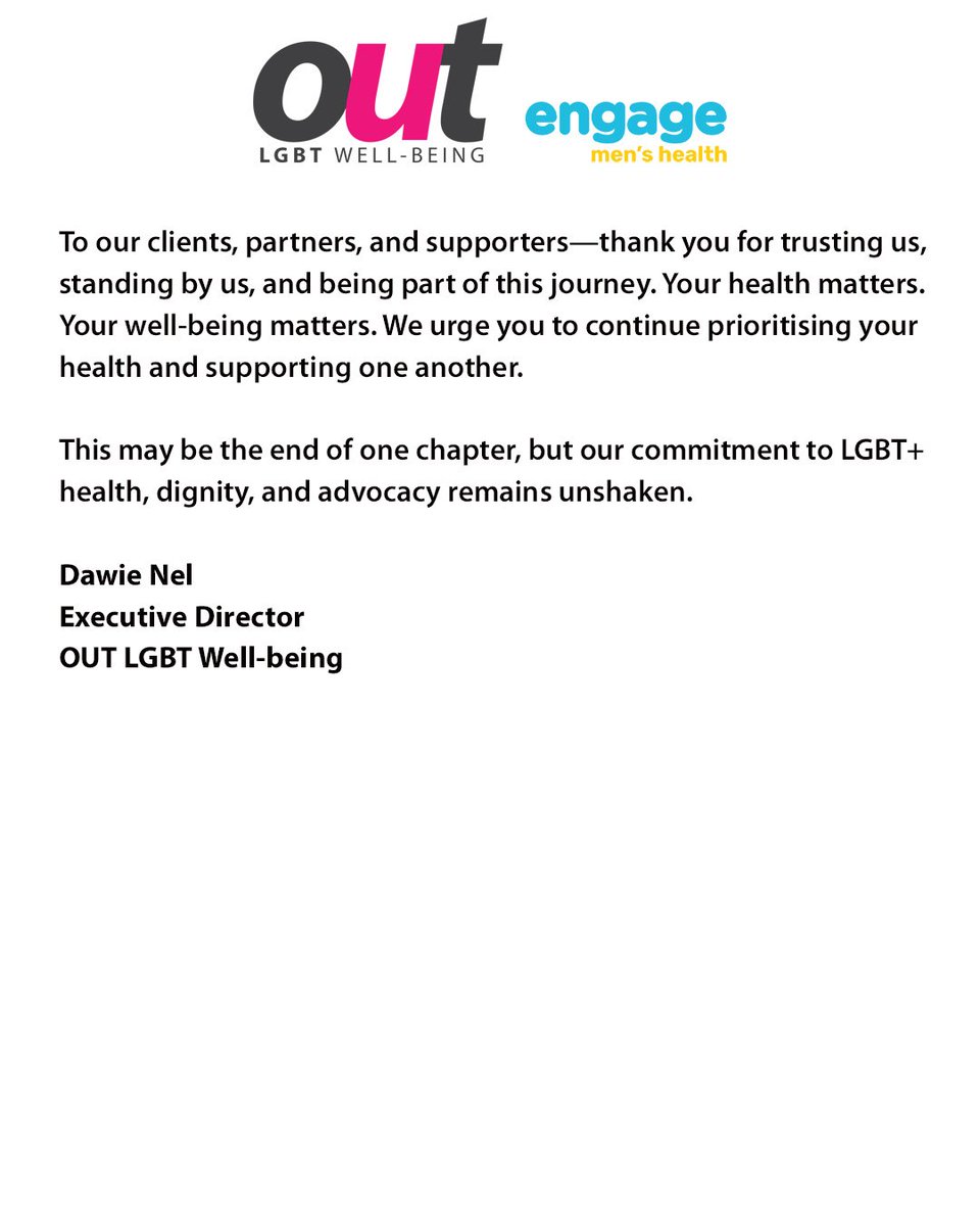 To our clients, partners, and supporters—thank you for trusting us, standing by us, and being part of this journey. Your health matters. Your well-being matters. We urge you to continue prioritising your health and supporting one another.