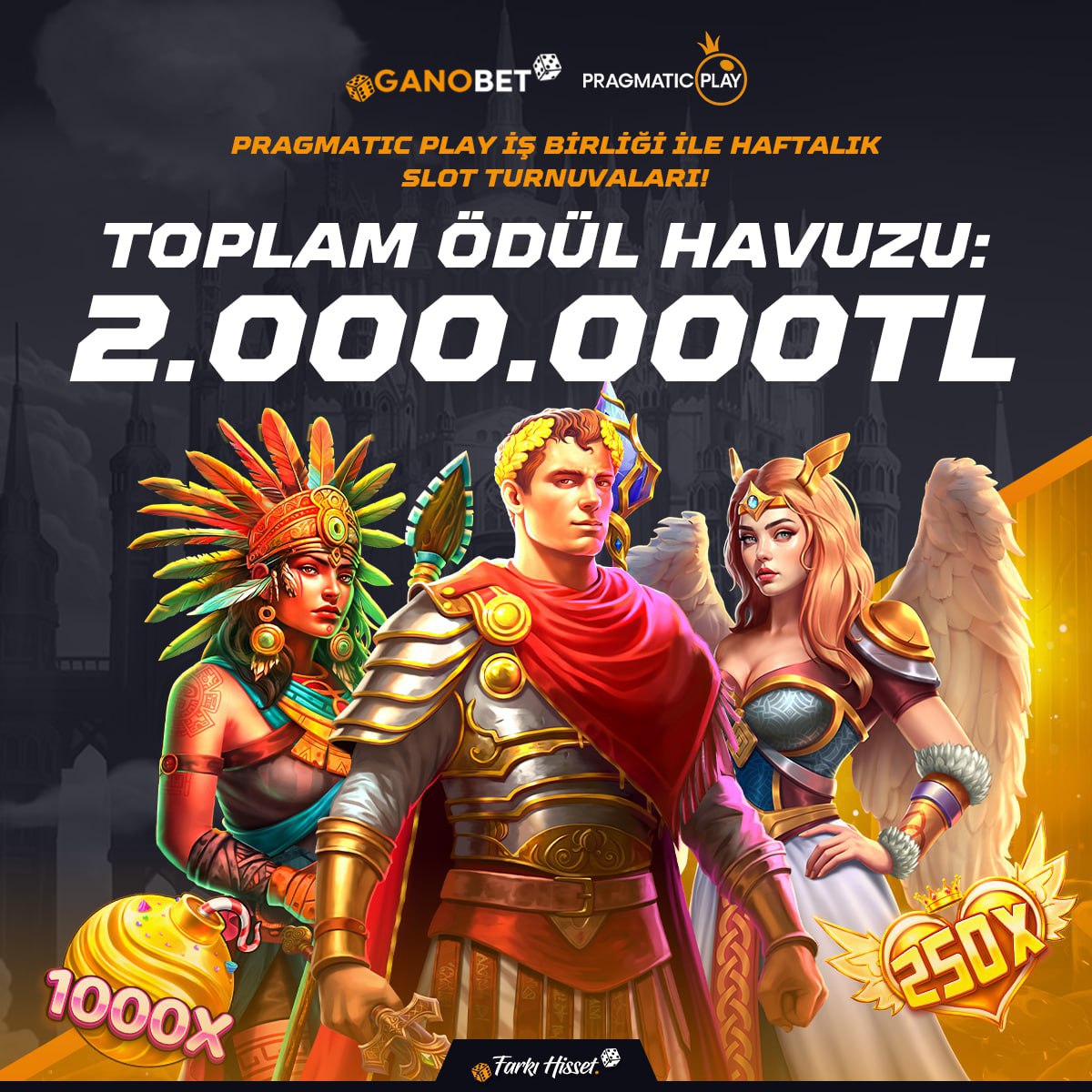 GANOBET &amp; PRAGMATIC PLAY HAFTALIK SLOT TURNUVALARI!

Toplam Ödül Havuzu: 2.000.000TL

5 Mart 00:01 ile 31 Mart 23:59 Tarihleri Arasında! 

Minimum 2₺ Bahis Alarak Katılabilirsiniz!

 Kazanmaya başlamak için hemen tıkla!