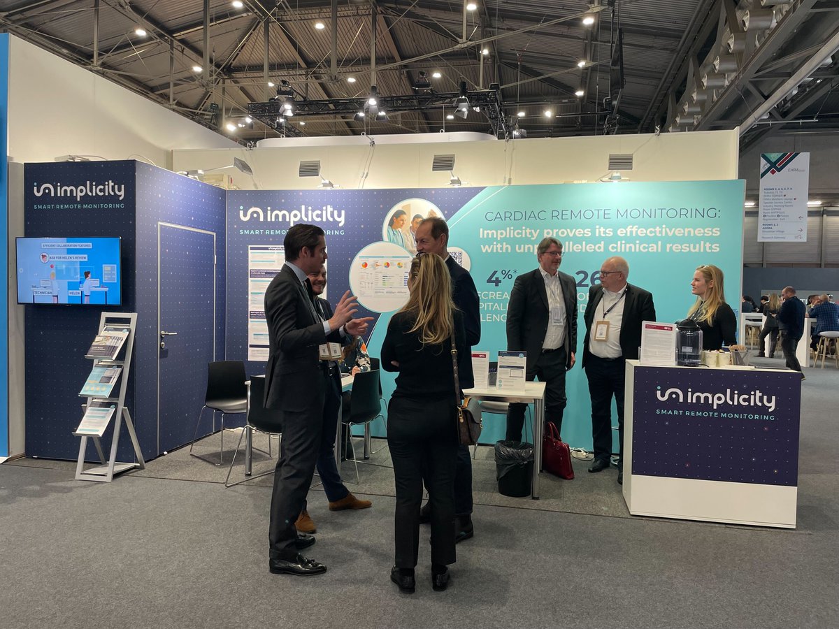 Retrouvez l'équipe Implicity sur notre stand, au congrès #EHRA2025, à Vienne (Autriche). Nous vous attendons nombreux !

#Cardiologie #Rythmologie #InnovationSanté