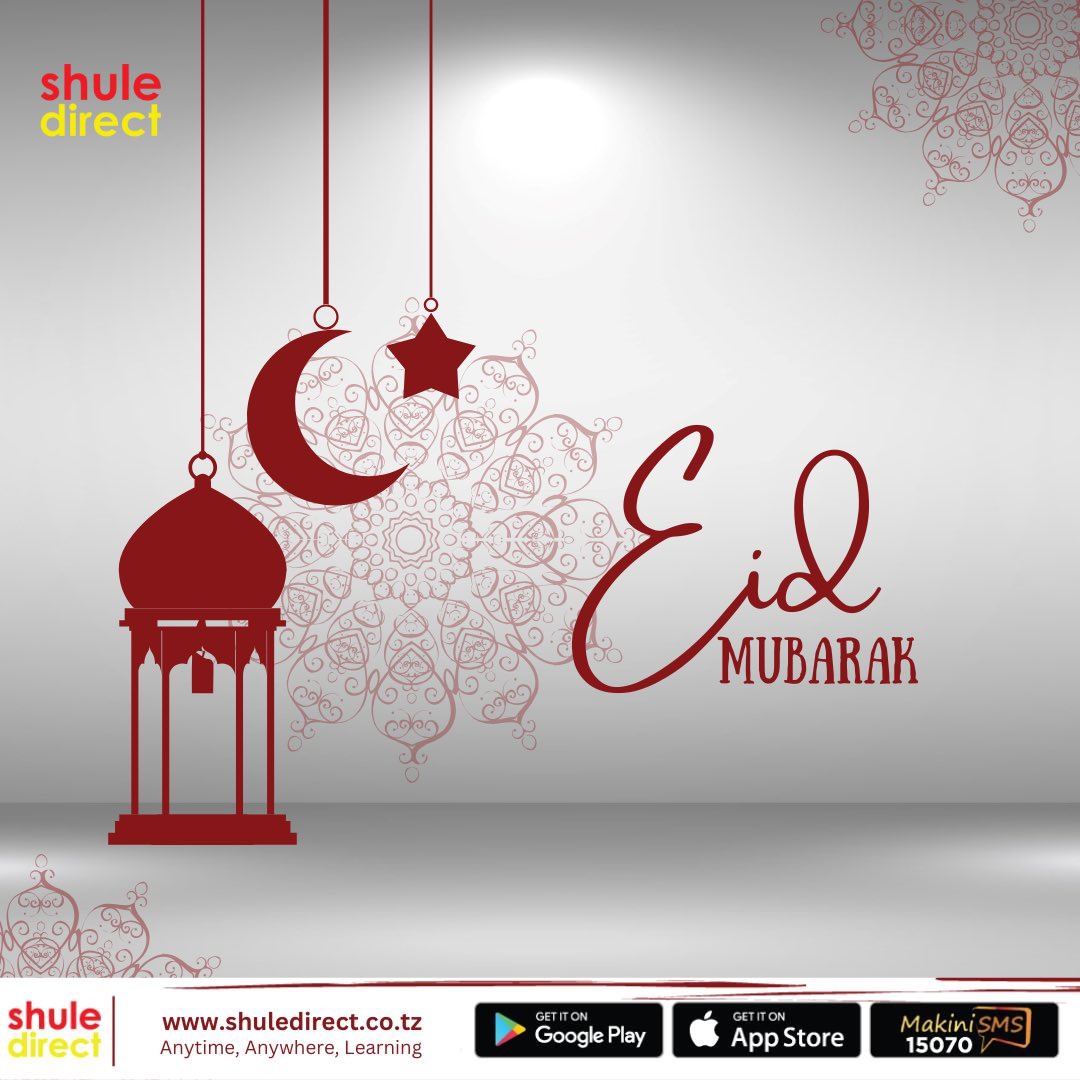 Eid Mubarak Our Shule Directors!!✨❤️

May this festive season bring you joy, peace, and countless blessings.

#shuledirect #EidMubarak #edtech #innovatingeducation