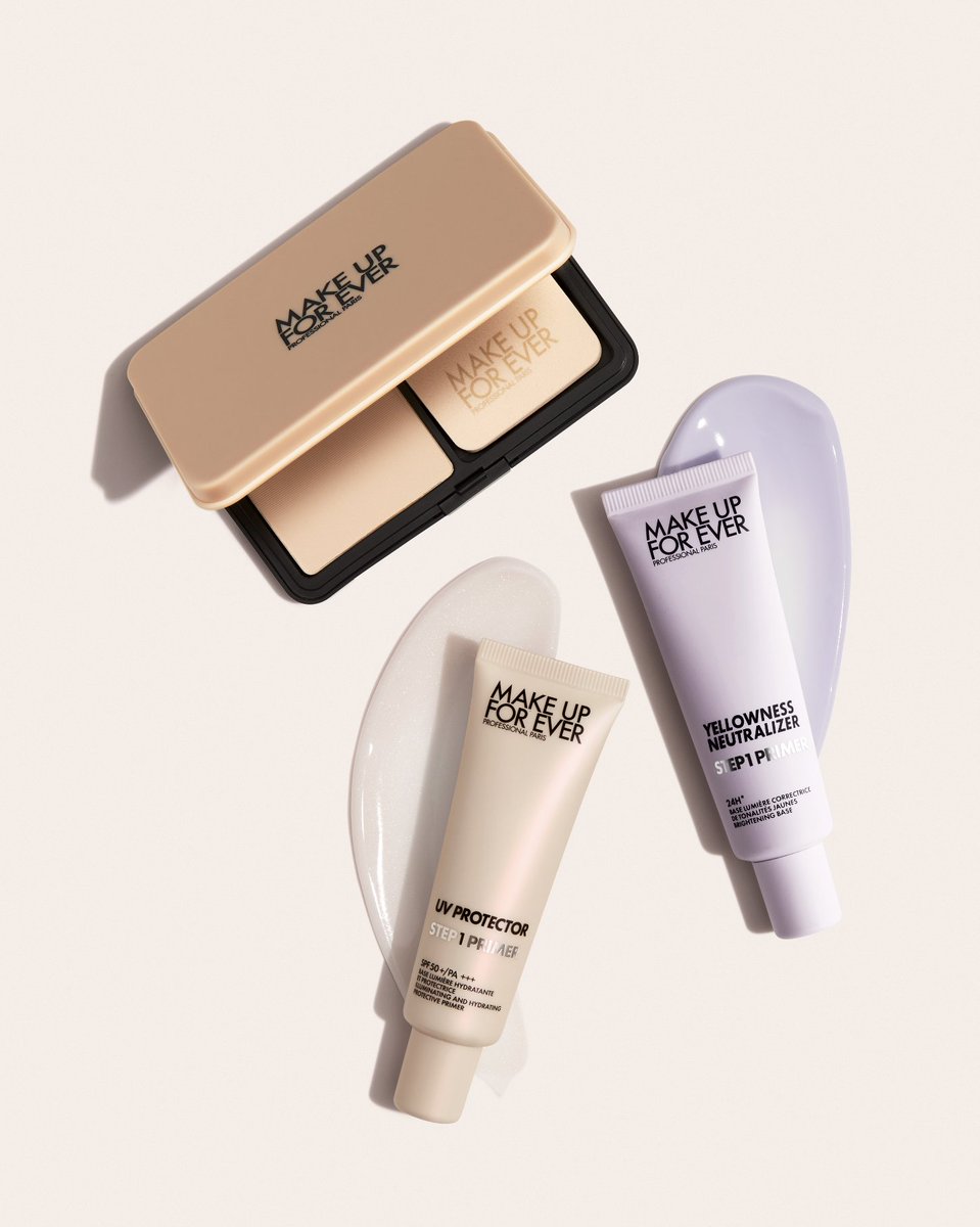 Meet your must-haves for a perfect everyday look. Step 1 Primers will help you create an ideal base for your look and HD Skin Powder Foundation will blur imperfections and mattify your skin.

#MAKEUPFOREVER