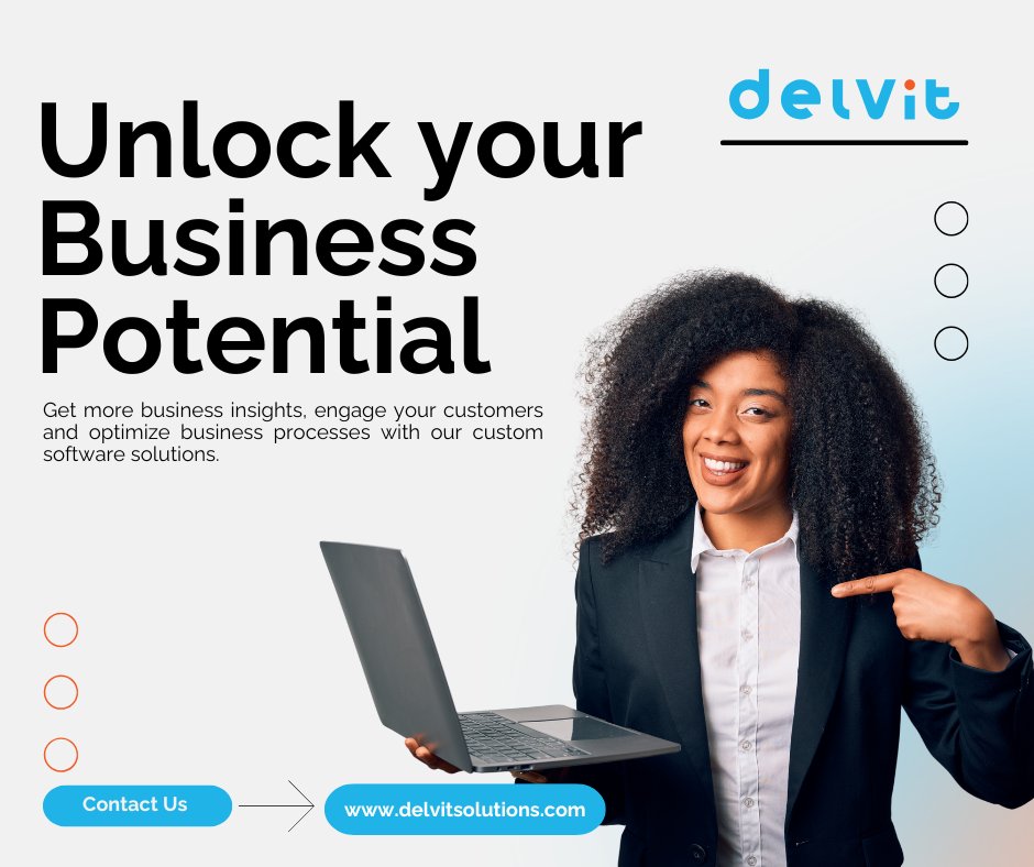 delvitsolutions's tweet photo. Hello, business owners,

Unlock your business potential with custom software! Gain insights, engage customers &amp; streamline processes.

🚀 Contact us or visit https://t.co/fNzbEZbIZy to get started!
#CustomSoftware https://t.co/h2gcqtbnHQ