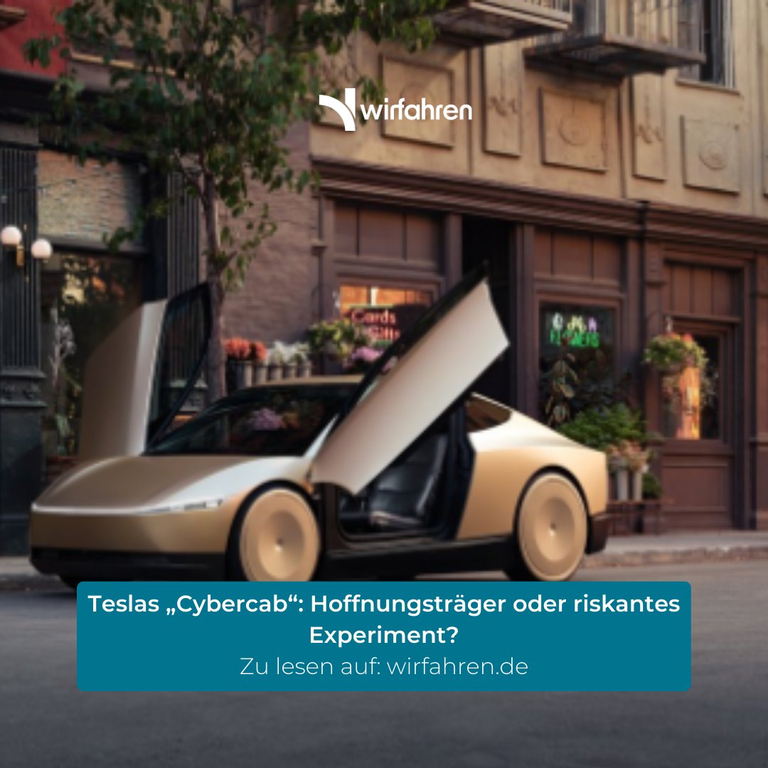 🤖🚖 Teslas „Cybercab“: Ein Robotaxi ohne Lenkrad &amp; Pedale! Doch Experten sind skeptisch: Funktioniert es ohne Lidar &amp; Radar? Regulierung &amp; Technik bleiben Hürden. 

Mehr unter: t1p.de/tesla-cybercab

#TeslaTakedown  #Cybercab #Robotaxi #AutonomesFahren
