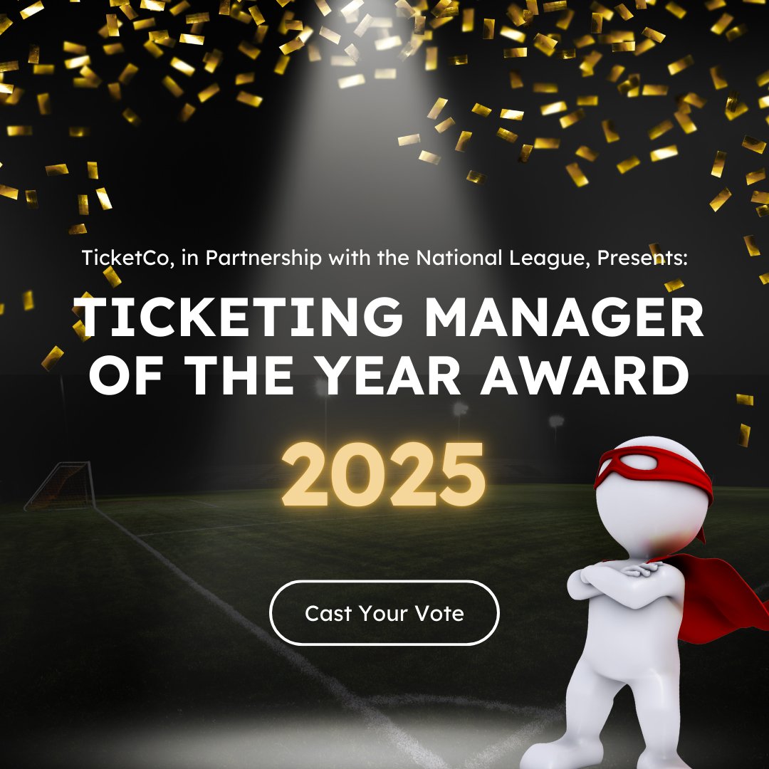 TicketCo UK (@ticketcouk) on Twitter photo ๐๐ข๐๐ค๐๐ญ๐ข๐ง๐ ๐๐๐ง๐๐ ๐๐ซ ๐จ๐ ๐ญ๐ก๐ ๐๐๐๐ซ
In partnership with the National League, Ticketing Manager of the Year Award 2025 ๐
Vote: eu1.hubs.ly/H0hTgrj0
๐๐๐ญโ๐ฌ ๐ ๐ข๐ฏ๐ ๐ญ๐ก๐๐ฌ๐ ๐ก๐๐ซ๐จ๐๐ฌ ๐ญ๐ก๐ ๐ซ๐๐๐จ๐ ๐ง๐ข๐ญ๐ข๐จ๐ง ๐ญ๐ก๐๐ฒ ๐ญ๐ซ๐ฎ๐ฅ๐ฒ ๐๐๐ฌ๐๐ซ๐ฏ๐. ๐๐ข๐๐ค๐๐ญ๐ข๐ง๐ ๐๐๐ง๐๐ ๐๐ซ ๐จ๐ ๐ญ๐ก๐ ๐๐๐๐ซ
In partnership with the National League, Ticketing Manager of the Year Award 2025 ๐
Vote: eu1.hubs.ly/H0hTgrj0
๐๐๐ญโ๐ฌ ๐ ๐ข๐ฏ๐ ๐ญ๐ก๐๐ฌ๐ ๐ก๐๐ซ๐จ๐๐ฌ ๐ญ๐ก๐ ๐ซ๐๐๐จ๐ ๐ง๐ข๐ญ๐ข๐จ๐ง ๐ญ๐ก๐๐ฒ ๐ญ๐ซ๐ฎ๐ฅ๐ฒ ๐๐๐ฌ๐๐ซ๐ฏ๐.