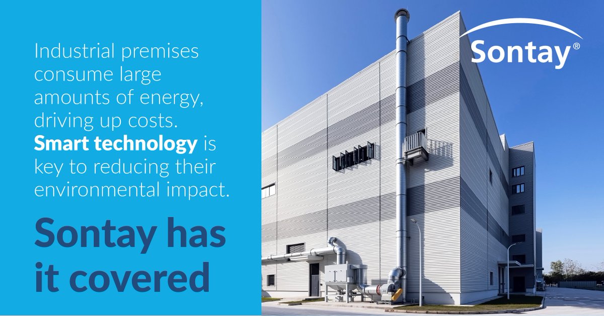 In industrial premises, building controls can play a vital role.

By implementing smart building measures, we can optimise operations, reduce energy waste &amp; ensure a safe, productive environment. 🌍  

Find out how Sontay solutions can help you: bit.ly/3oDHDCW