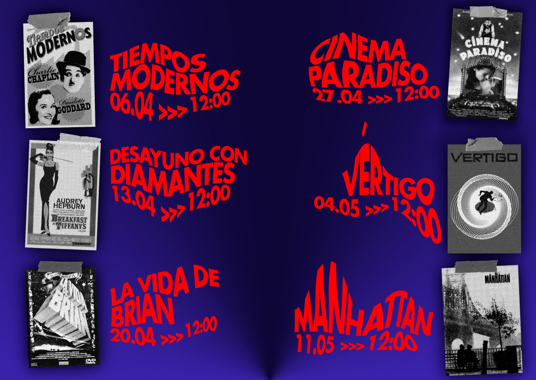 ¡Nueva programación de Domingo de Clásicos! Que por cierto, os hemos escuchado y al final NO cambian de horario 😉 Entradas ya a la venta para todo abril y mayo ❤️‍🩹