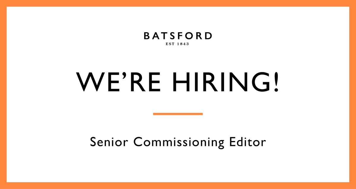 BookBrunch (@bookbrunch) on Twitter photo Today's #publishingjobs:
<a href="/BatsfordBooks/">Batsford Books</a> is looking for a Senior Commissioning Editor
bookbrunch.co.uk/page/free-arti⦠(Free to view) Today's #publishingjobs:
<a href="/BatsfordBooks/">Batsford Books</a> is looking for a Senior Commissioning Editor
bookbrunch.co.uk/page/free-arti⦠(Free to view)