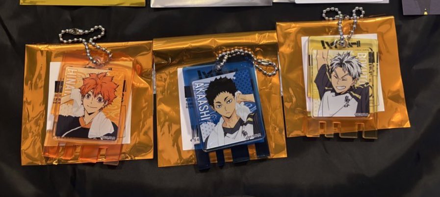 ハイキュー 極楽湯 ラクカフェ RAKUCAFE ラクカフェ 交換

銭湯錠(錠前)キーホルダー
譲:日向 赤葦 木兎
→求:黒尾 孤爪研磨

郵送にて交換を希望しております。
お心当たりのございます方はお声がけいただけますと幸いです。よろしくお願いします🙇‍♀️