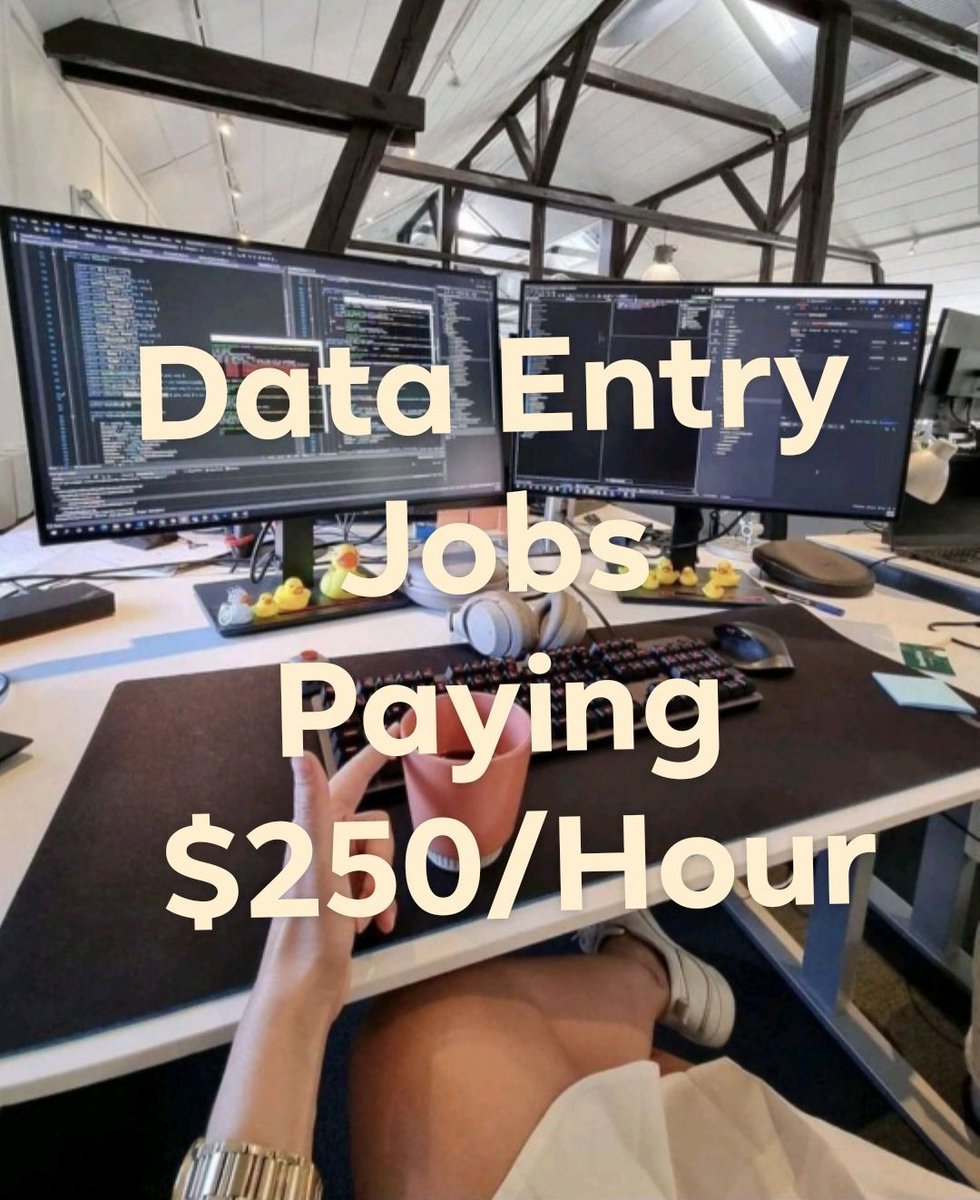 50 websites that pay $250/ hr for data entry jobs

Here's a list of 50 websites that pay $250/ hr for data entry jobs. All you need is a smartphone or laptop and internet access.

Get it for FREE:
✅Follow me <a href="/sporsho_AI/">sporsho</a>
✅Like and retweet
✅ Reply with "send"