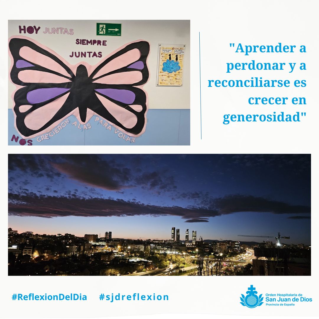 "Aprender a perdonar y a reconciliarse es crecer en generosidad".

#lapazsaludmental #lapazsjd #sjdreflexion