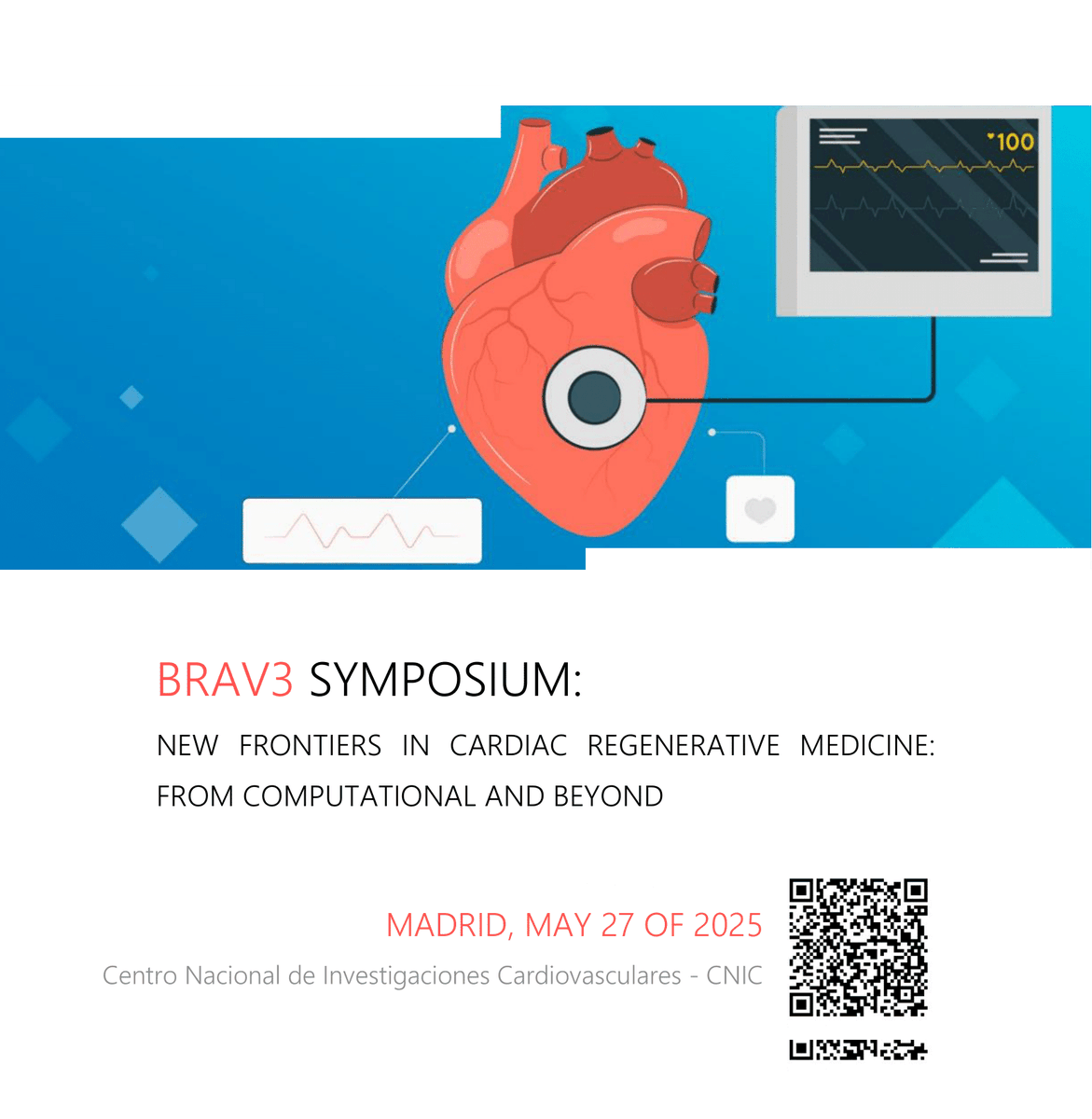 SETGyC (@setgyc) on Twitter photo ➡️ El próximo 27 de mayo, <a href="/CNIC_CARDIO/">CNIC</a> acogerá en Madrid el BRAV3 SYMPOSIUM: New Frontiers in Cardiac Regenerative Medicine – From Computational and Beyond.
🔬 Organizado por <a href="/FelipeProsper/">Dr. Felipe Prósper</a> y Manuel M Mazo, de <a href="/CIMA_unav/">Cima Universidad de Navarra</a>, y <a href="/FilgueirasRama/">David Filgueiras Rama</a>, del CNIC. ➡️ El próximo 27 de mayo, <a href="/CNIC_CARDIO/">CNIC</a> acogerá en Madrid el BRAV3 SYMPOSIUM: New Frontiers in Cardiac Regenerative Medicine – From Computational and Beyond.
🔬 Organizado por <a href="/FelipeProsper/">Dr. Felipe Prósper</a> y Manuel M Mazo, de <a href="/CIMA_unav/">Cima Universidad de Navarra</a>, y <a href="/FilgueirasRama/">David Filgueiras Rama</a>, del CNIC.