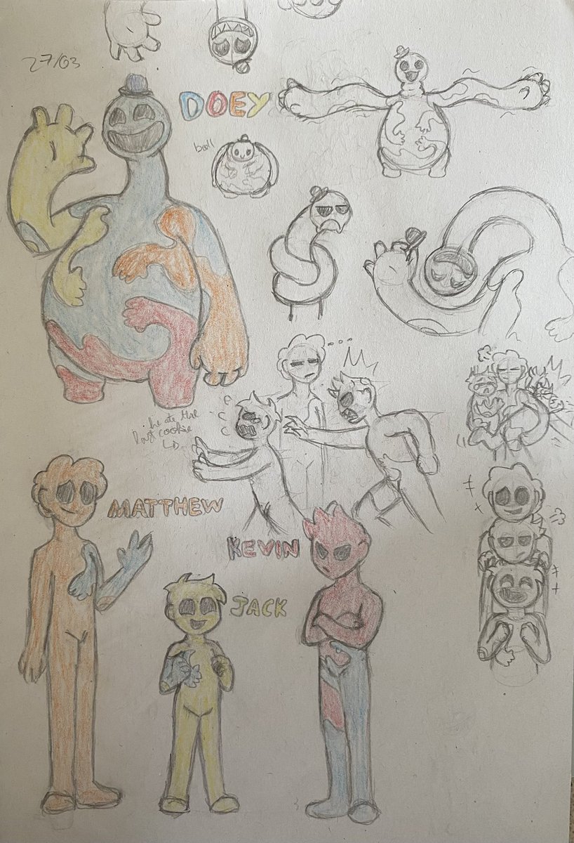 HazbinChacha's tweet photo. Doodles hihi
#Doeythedoughman #Doeythedoughmanfanart #PoppyPlaytime #PoppyPlaytimefanart #PoppyPlaytimeChapter4 #matthewhallard #kevinbarnes #jackayers https://t.co/oYA5ebOW7W