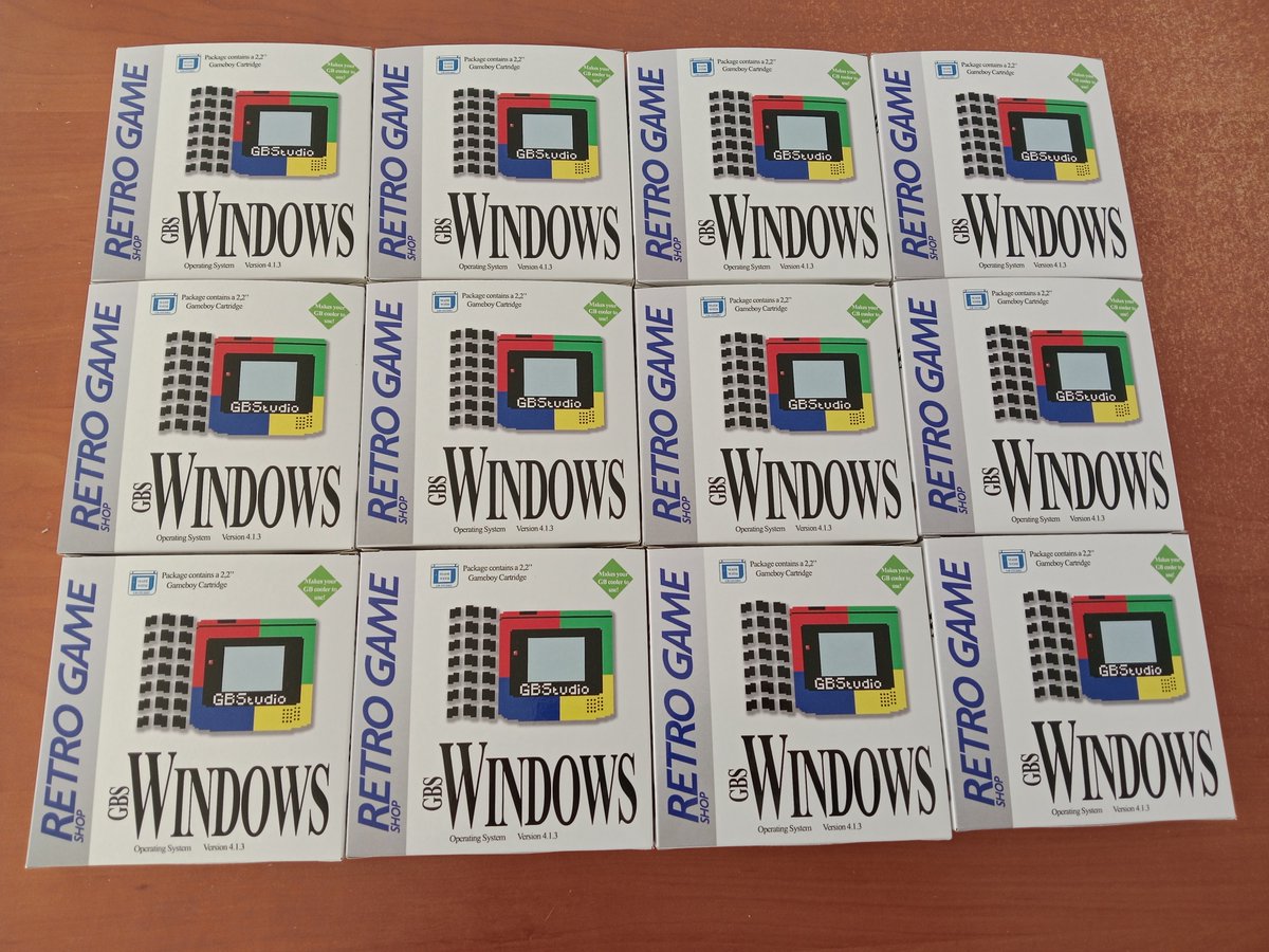 Retro Game Shop (@retro_game_shop) on Twitter photo We've already shipped all of <a href="/_rubenretro_/">Rubenretro</a>'s Windows GB units
Stay tuned to social media 👀, we'll have more units coming soon
Thank you so much for your support of our new developments!
#GameBoy #GameBoyColor #Homebrew We've already shipped all of <a href="/_rubenretro_/">Rubenretro</a>'s Windows GB units
Stay tuned to social media 👀, we'll have more units coming soon
Thank you so much for your support of our new developments!
#GameBoy #GameBoyColor #Homebrew