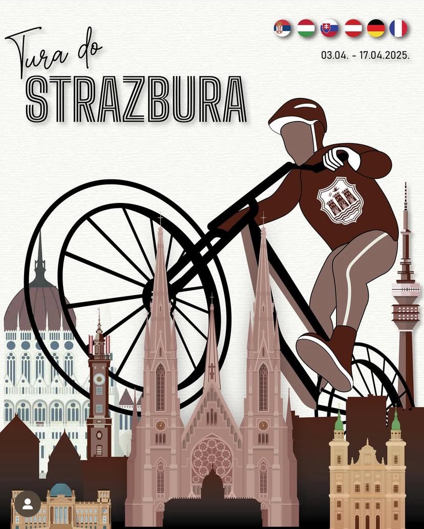 YvannaNJ's tweet image. Student’s Tour to Strasbourg! 🚴🚴🏼‍♀️🕊️⚖️ Novi Sad - Strasbourg, 3-17. April, 1296 km.
#fightfordemocracy #studentiblokade #StudentProtest #protests #Serbia #TuradoStrasbura