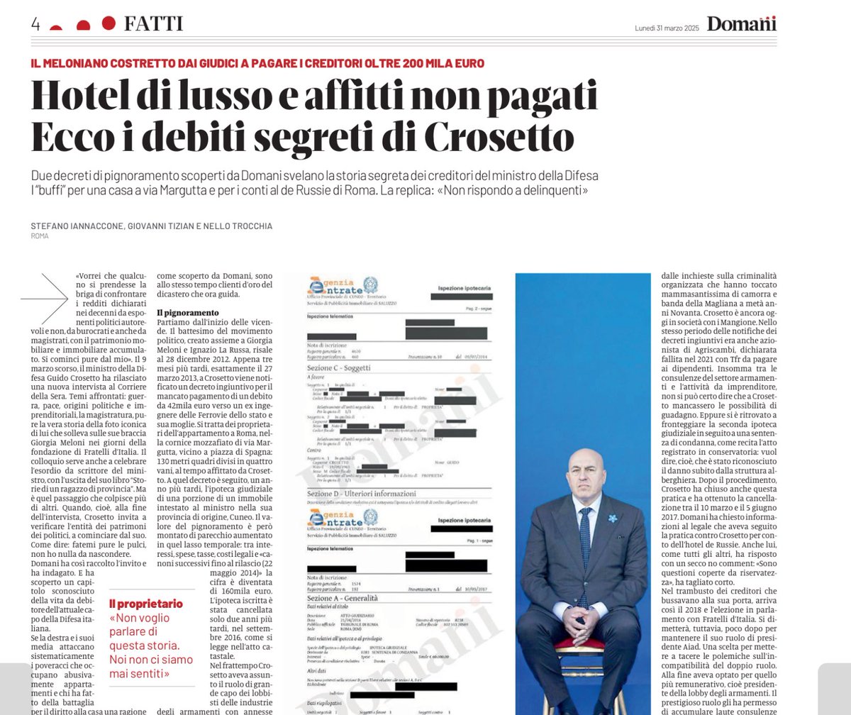 kurz23's tweet image. Un ministro "buffo".
#crosetto 
#buffi 
#31marzo