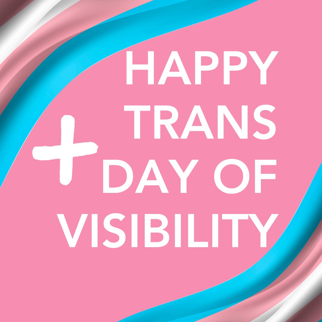#TransDayofVisibility 🏳️‍⚧️

On this day, we stand with our #transgender &amp; #nonbinary communities. 

We celebrate you, acknowledge the challenges you face &amp; remain committed to advocating for you. 

Because #TransRightsAreHumanRights!

#TransAwareness #WeArePositive