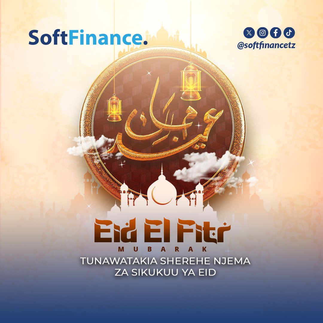 officielsalome's tweet image. Kutoka kwenye familia ya @softfinancetz tunawatakia Eid mubaraq ndugu zetu.

Sikukuu njema nyie pamoja na familia zenu .

Msisahau #MpangoPesa na baada ya sikukuu lazima maisha yaendelee