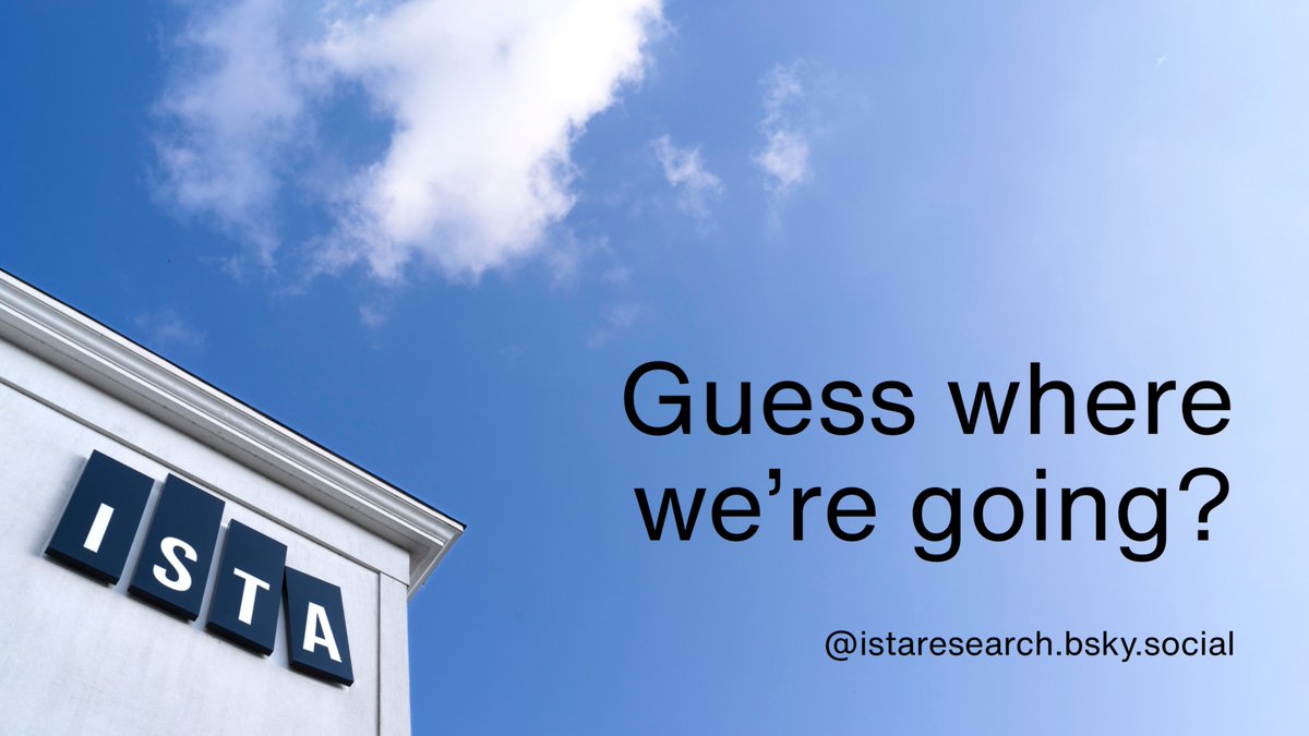ISTAustria's tweet image. We're going to Bluesky!
As a scientific institution, we have decided to stop posting on X by April 30, 2025. To continue to receive our breakthroughs fresh out of the laboratory, follow our new Bluesky account: bsky.app/profile/istare…