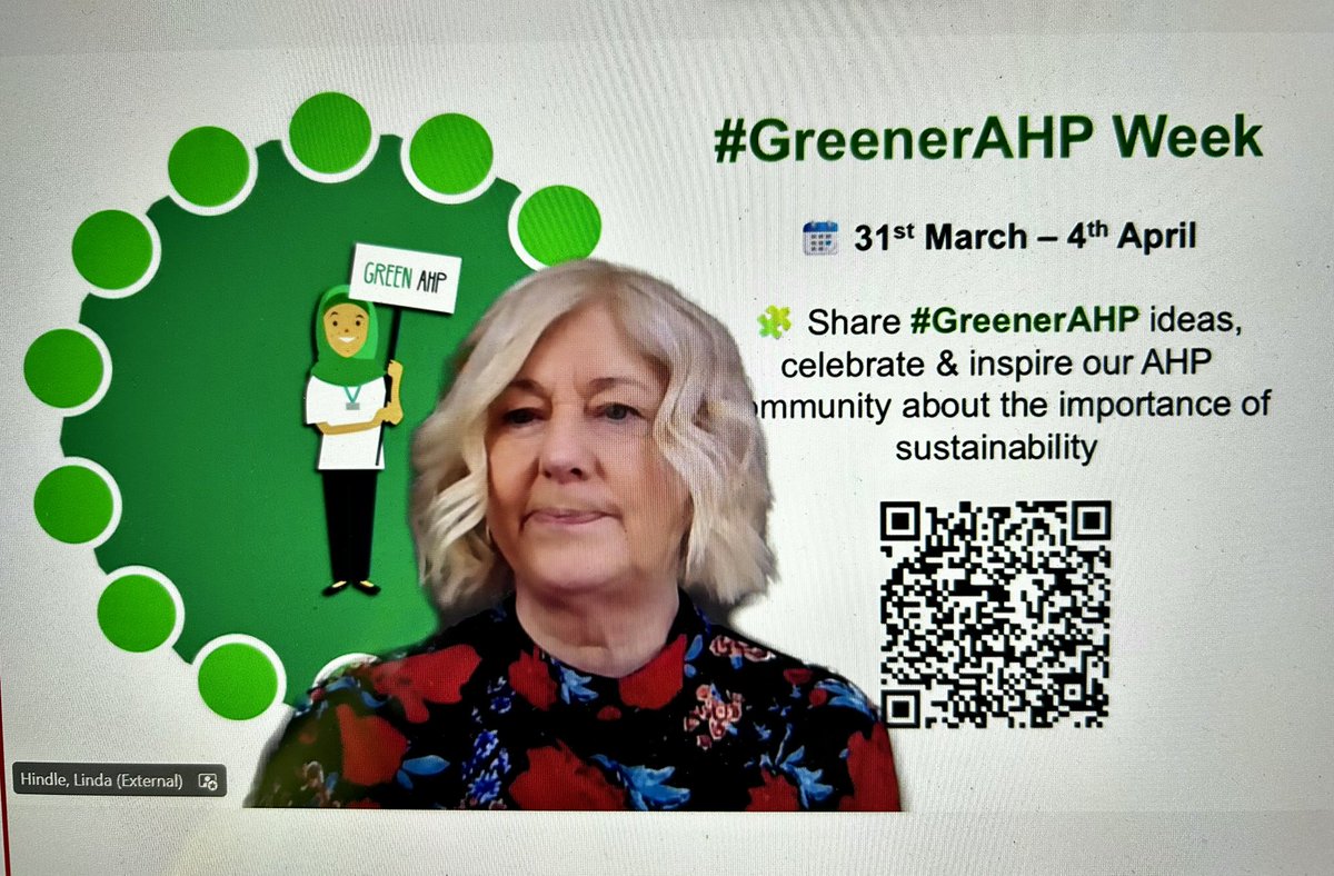 Suzanne Rastrick (@suzannerastrick) on Twitter photo Delighted to participate in the webinar to launch the third #GreenerAHP Week in England this morning, setting out our commitment as #AHPs to #netzero & #environmentalsustainability through our current strategy #AHPsDeliver
<a href="/WeAHPs/">WeAHPs 💙</a> <a href="/HindleLinda/">Linda Hindle OBE</a> <a href="/FranMABen/">Frances Slowie</a> Delighted to participate in the webinar to launch the third #GreenerAHP Week in England this morning, setting out our commitment as #AHPs to #netzero & #environmentalsustainability through our current strategy #AHPsDeliver
<a href="/WeAHPs/">WeAHPs 💙</a> <a href="/HindleLinda/">Linda Hindle OBE</a> <a href="/FranMABen/">Frances Slowie</a>