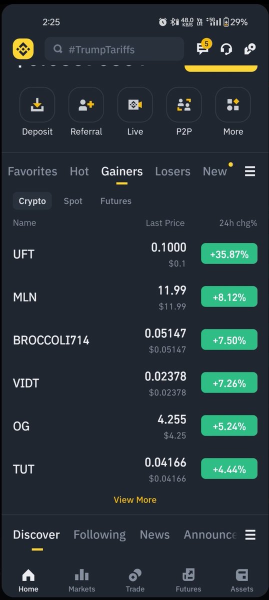 crypto_man0709's tweet photo. @cryptocom $UFT’s Golden Moment 🥇
🥇 $UFT claims the #1 spot on Binance Gainers with a +35.87% rise! 📈 This is your golden opportunity! 🌟 Don’t wait—dive in and share your thoughts! 💭 #UFT #Crypto #Binance https://t.co/dL1E1wvx12