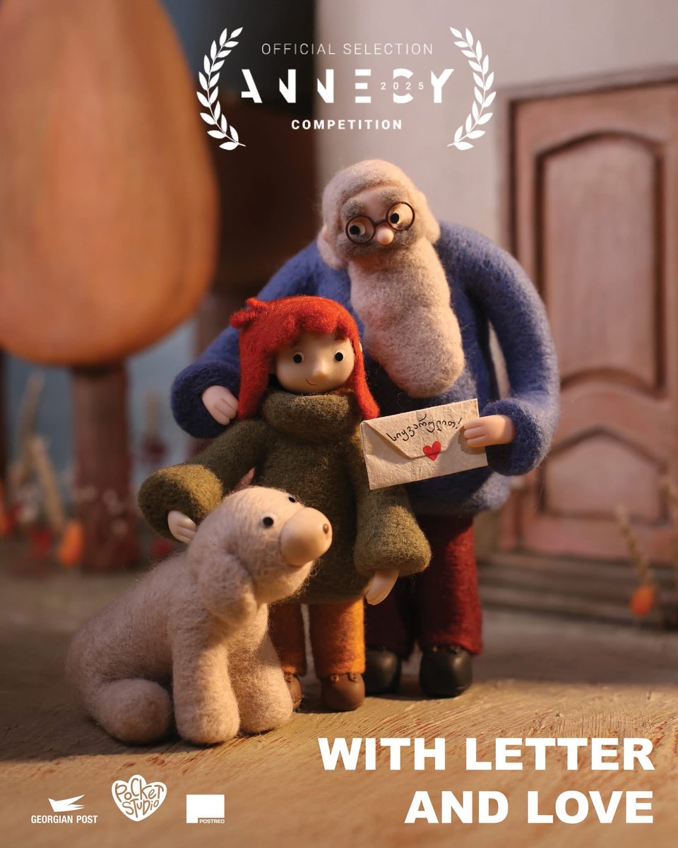 🎉 Exciting news! The animated film "With Letter and Love" by Georgian Post has been selected for the Annecy International Animation Film Festival! 🌟 🇬🇪 This is the first Georgian film ever to be chosen in above mentioned category! #Annecy2025 #Animation #GeorgianFilm