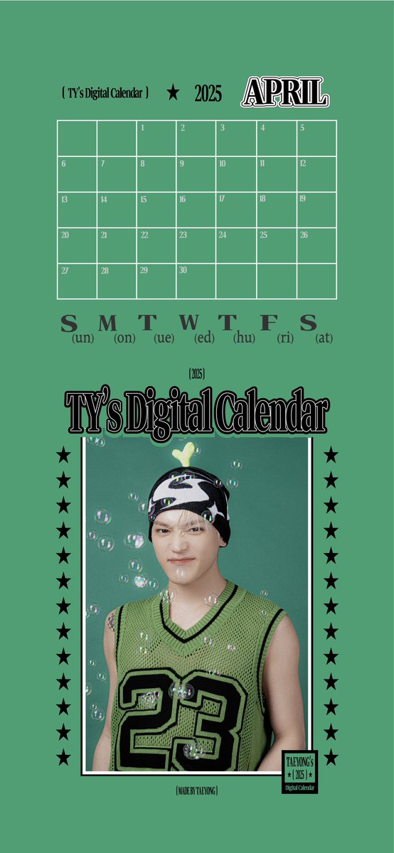NCTsmtown's tweet photo. 🗓️ April Calendar

#TAEYONG #태용
#DigitalCalendar #디지털캘린더 
#NCT #NCT127 https://t.co/gOjseUQlMl