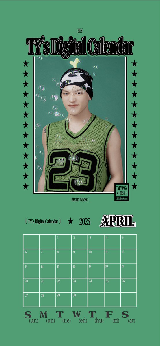 NCTsmtown's tweet photo. 🗓️ April Calendar

#TAEYONG #태용
#DigitalCalendar #디지털캘린더 
#NCT #NCT127 https://t.co/gOjseUQlMl