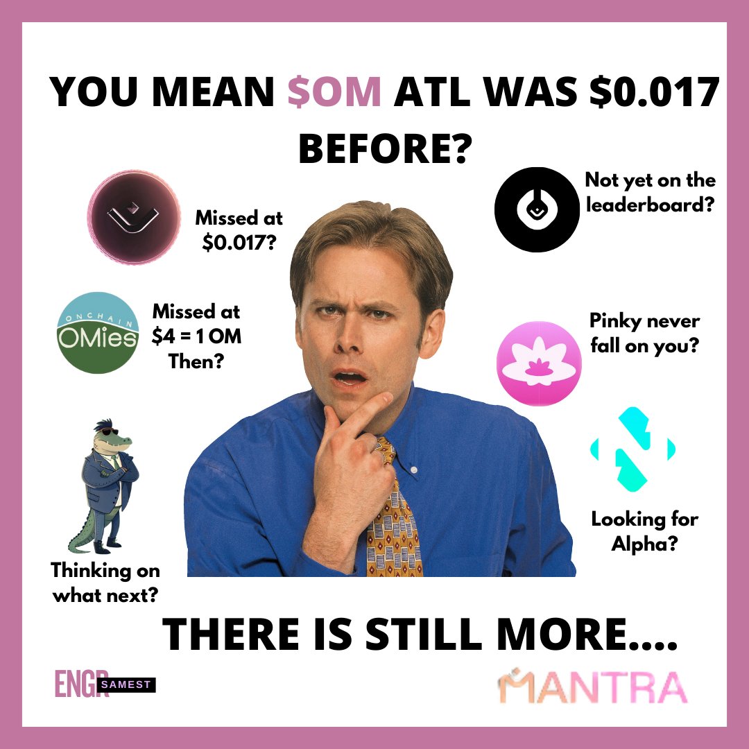 🚀 Q1 Wrap-Up: MANTRA Keeps Building! 🔥

Did you miss these key moments?
🔹 $OM ATL at $0.017 📉
🔹 OMies NFT minting at 1 OM ($4 then) 🎨
🔹 $BIKE stream &amp; the airdrop 🚴‍♂️
🔹 10% GenDrop 🎁

What’s next? Are you ready?
📈 Have you positioned for $OM’s new ATH?
🎟️ Do you own an