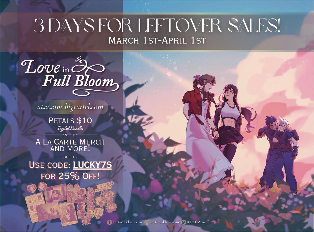 Love in Full Bloom: An AerTi & Zakkura Zine💐 tweet media