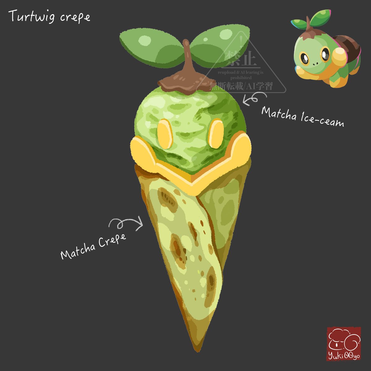 Yuki00Y's tweet photo. Pokemon Imaginary Cafe - 387 - 389

① Turtwig crepe
② Grotle matcha classic
③ Torterra matcha delex

============
#foodart
#食べ物イラスト
#Pokemon #ポケモン
#ポケモンイマジナリーカフェ #Pokemonimaginarycafe
#ナエトル #Turtwig #ハヤシガメ #Grotle #ドダイトス #Torterra https://t.co/PSEwyMQDjG