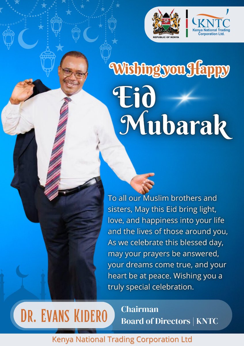kntc_ke's tweet photo. Eid Mubarak to all our Muslim brothers and Sisters. Wishing you a truly special celebration. https://t.co/ePMAOrtGTX