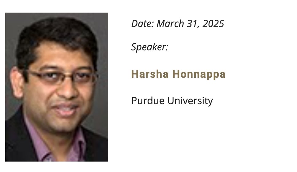 snappseminar's tweet photo. Next up on @snappseminar: Harsha Honnappa (Purdue University), "Deep Generative Modeling for Multi-scale Point Processes". Monday, March 31, 2025, 11:30 am – 12:30 pm ET.
Zoom link: https://t.co/ExwBOVBWrd

https://t.co/be5lE4W26e https://t.co/YqHxsydlXa